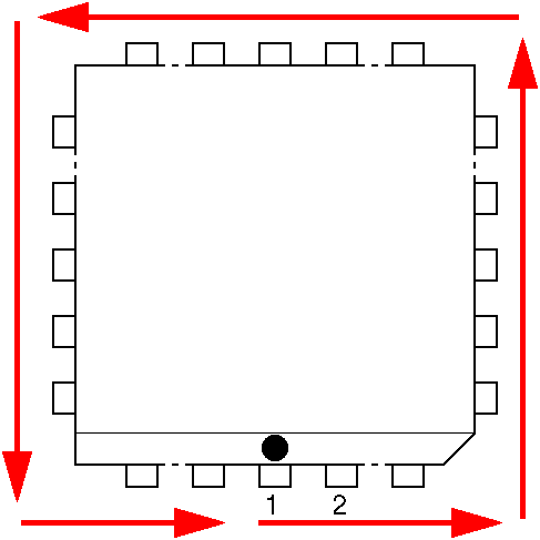 PLCC pin numbering